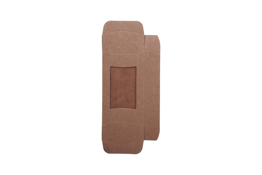 Boîte à savon en papier kraft 95 x 55 x 20 mm avec fenêtre et bords incurvés - 50 pcs Boîte à savon en papier kraft 95 x 55 x 20 mm avec fenêtre et bords incurvés - 50 pcs