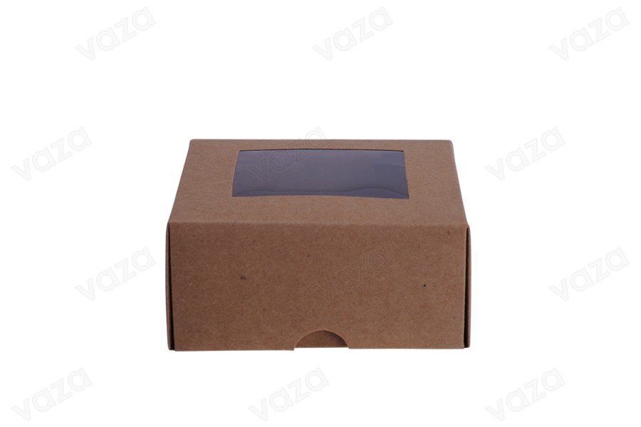 Verpackungskasten Kraftpapier 130x120x60 mm Box - 20 Stück Verpackungskasten Kraftpapier 130x120x60 mm Box - 20 Stück-produktbild