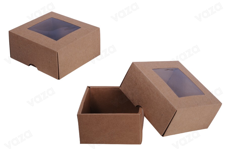 Verpackungskasten Kraftpapier 130x120x60 mm Box - 20 Stück Verpackungskasten Kraftpapier 130x120x60 mm Box - 20 Stück-bildgruppe