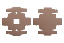 Boîte d'emballage en papier kraft avec fenêtre 130 x 120 x 60 mm - 20 pcs Boîte d'emballage en papier kraft avec fenêtre 130 x 120 x 60 mm - 20 pcs