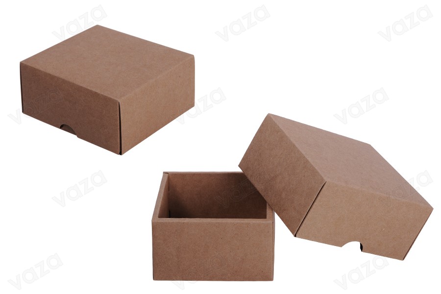 Verpackungskasten Kraftpapier ohne 130x120x60 mm Box - 20 Stück-bildgruppe