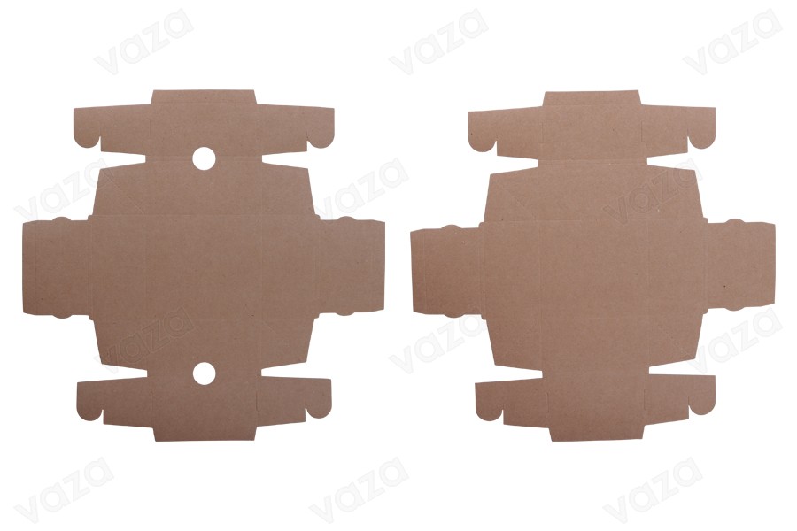 Verpackungskasten Kraftpapier ohne 130x120x60 mm Box - 20 Stück-bildabmessungen