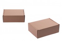 Boîte d'emballage en papier kraft sans fenêtre 200 x 145 x 70 mm - Lot de 20 pièces