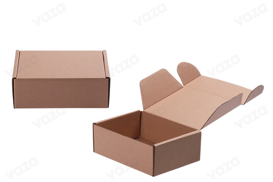 Kraftpapierbox ohne Fenster 200x145x70mm - 20St Kraftpapierbox ohne Fenster 200x145x70mm - 20St-bildabmessungen