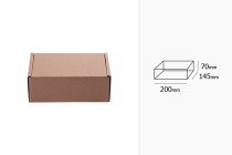Kraftpapierbox ohne Fenster 200x145x70mm - 20St Kraftpapierbox ohne Fenster 200x145x70mm - 20St