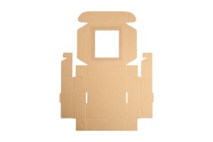 Boîte d'emballage en papier kraft avec fenêtre 170 x 170 x 50 mm - Lot de 20 pièces-6