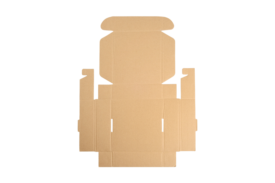 Boîte d'emballage en papier kraft sans fenêtre 170 x 170 x 50 mm - Lot de 20 pièces