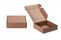 Boîte d'emballage en papier kraft sans fenêtre 170 x 170 x 50 mm - Lot de 20 pièces
