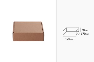 Schachtel aus Kraftpapier ohne Sichtfenster 170x170x50mm  -20 Stücke-2