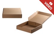 Κουτί συσκευασίας από χαρτί κραφτ χωρίς παράθυρο 250x250x50 mm - Συσκευασία 20 τμχ