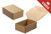 Kraft paper box without a window in size 130x180x70 mm - Available in a package with 20pcs