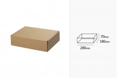 Κουτί συσκευασίας από χαρτί κραφτ χωρίς παράθυρο 280x180x70 mm - 20 τμχ