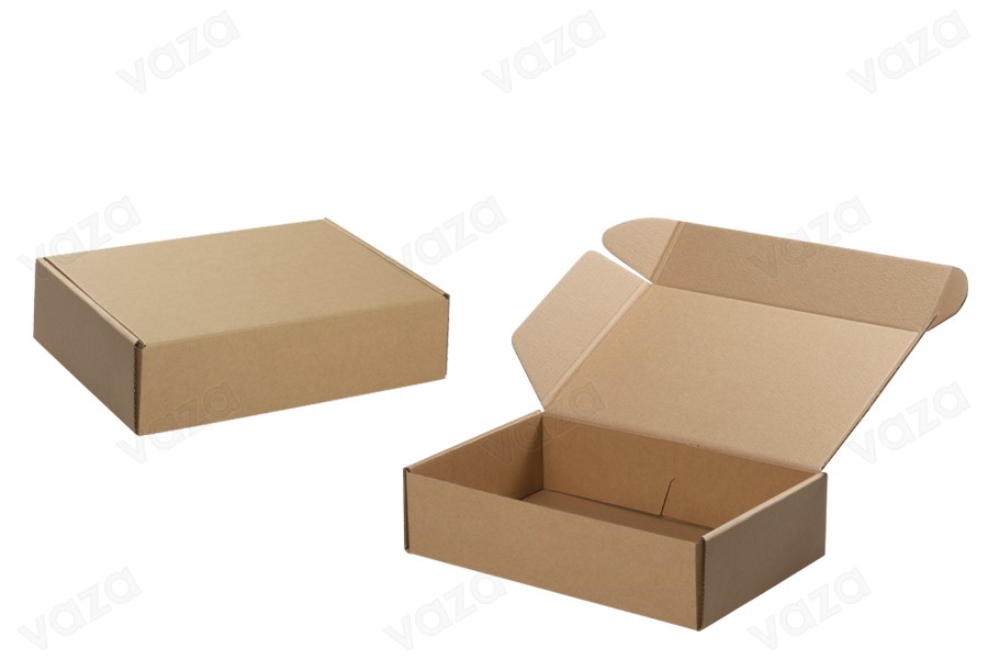 Kraftpackbox ohne Fenster 280x180x70mm - 20 Stck Kraftpackbox ohne Fenster 280x180x70mm - 20 Stck-εικόνα_προϊοντική