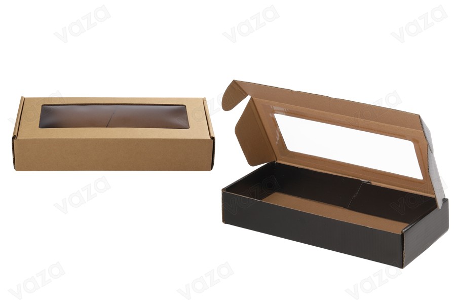Schachtel aus Kraftpapier 280x130x50mm - 20 Stücke Schachtel aus Kraftpapier 280x130x50mm - 20 Stücke-bildabmessungen