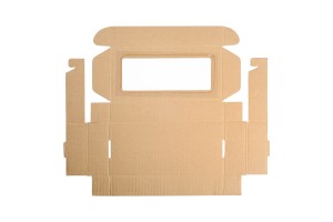 Boîte d'emballage en papier kraft avec fenêtre 280 x 130 x 50 mm - 20 pièces-4