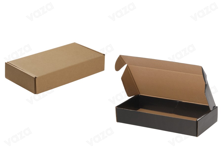 Kraftpapierbox ohne Fenster 280x130x50mm - 20 Stck Kraftpapierbox ohne Fenster 280x130x50mm - 20 Stck-bildabmessungen