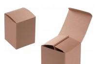 Paper box in brown kraft paper on the outside with a white inside, in size 70x70x95 mm - 50 pcs