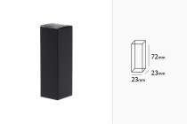 Boîte en papier 23 x 23 x 72 mm en couleur noir - 50 pcs