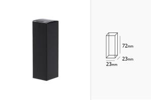 Papierschachtel 23x23x72mm in schwarz - 50 Stk-3