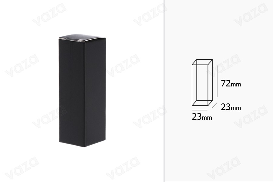 Papierschachtel 23x23x72mm in schwarz - 50 Stk Papierschachtel 23x23x72mm in schwarz - 50 Stk-εικόνα_σύνθεση