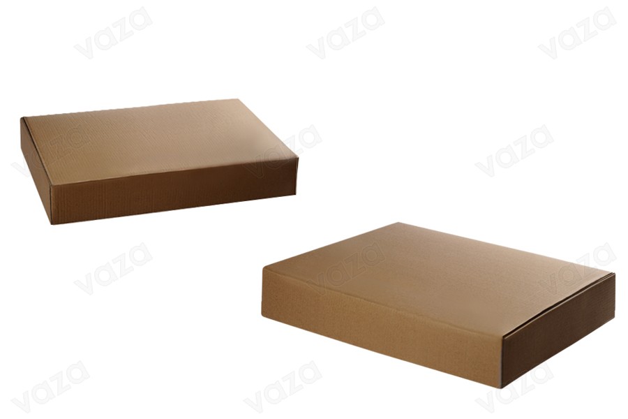 Packung mit Kraftpapier ohne Fenster 400x300x60mm - Packung mit 20 Stück Packung mit Kraftpapier ohne Fenster 400x300x60mm - Packung mit 20 Stück-produktbild