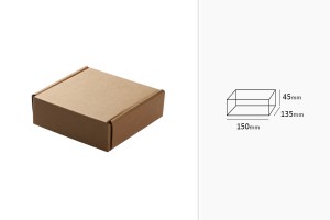 Verpackungsbox 150x135x45mm aus Kraftpapier - 20 Stk-2