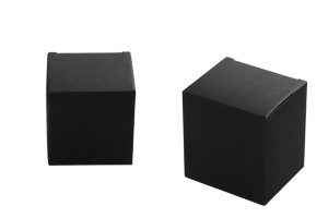 Papierschachtel 50x58x62 schwarz - 50 Stk-1
