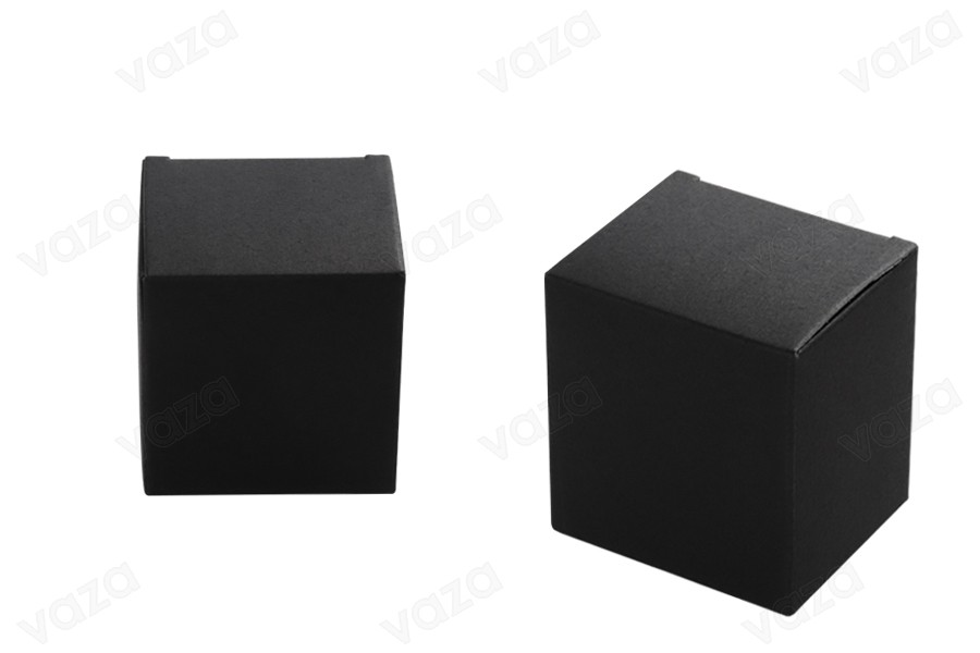 Papierschachtel 50x58x62 schwarz - 50 Stk Papierschachtel 50x58x62 schwarz - 50 Stk-produktbild