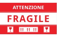 Fragile stickers (Italian) 15x8,5 cm - package of 100 pcs