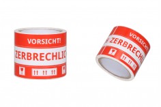 Fragile stickers (German) 15x8,5 cm - package of 100 pcs