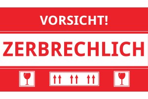 Zerbrechliche Aufkleber 15x8,5cm - Packung mit 100 Stück-εικόνα_προϊοντική
