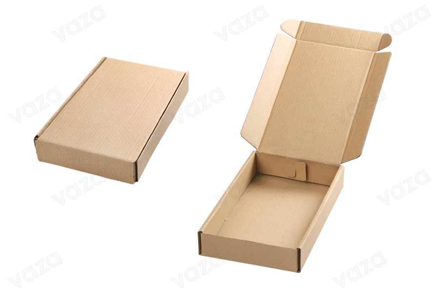 Kraftpapierbox ohne Fenster 130x200x35mm - 20 Stk Kraftpapierbox ohne Fenster 130x200x35mm - 20 Stk-εικόνα_προϊοντική
