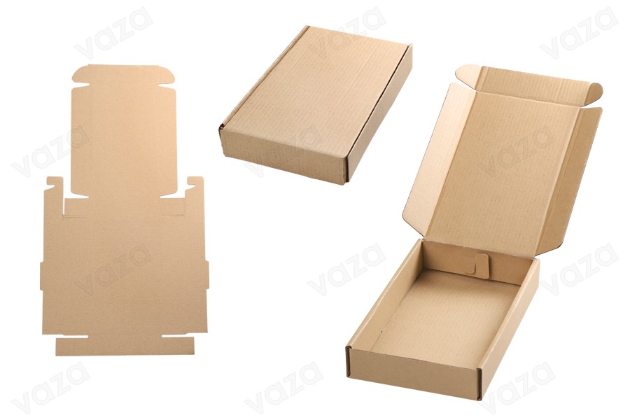 Kraftpapierbox ohne Fenster 130x200x35mm - 20 Stk Kraftpapierbox ohne Fenster 130x200x35mm - 20 Stk-εικόνα_σύνθεση