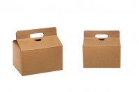 Kraft paper carrying case box with handle in size 280x200x280 mm - 20 pcs  