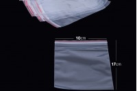 Sachets transparents avec fermeture éclair 10 x 17 cm - 100 pcs