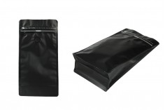 Σακουλάκια αλουμινίου τύπου Doy Pack με βαλβίδα, κλείσιμο με θερμοκόλληση, άνοιγμα με ταινία ασφαλείας και χρήση του zipper 135x76x265 mm - 25 τμχ