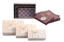 Papierschachtel für Geschenke mit Suede Schnur S-M-L