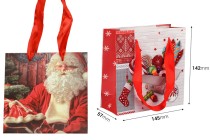 Weihnachts-Geschenktüten aus Papier, 145x57x142mm, mit Henkelband – 12 Stück Weihnachts-Geschenktüten aus Papier, 145x57x142mm, mit Henkelband – 12 Stück