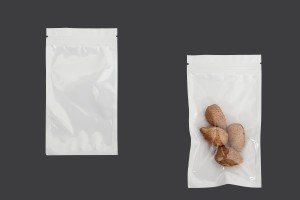 Sachets en plastique 90 x 160 mm avec fermeture éclair, dos blanc et face transparente - 100 pcs-εικόνα_προϊοντική