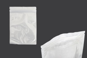 Plastiktüten 150x220 mm mit Reißverschluss, weißer Rückseite und transparenter Vorderseite - 100 Stück-εικόνα_σύνθεση
