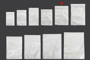 Plastiktüten 150x220 mm mit Reißverschluss, weißer Rückseite und transparenter Vorderseite - 100 Stück-εικόνα_σύνθεση