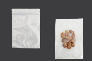 Plastiktüten 150x220 mm mit Reißverschluss, weißer Rückseite und transparenter Vorderseite - 100 Stück-εικόνα_προϊοντική