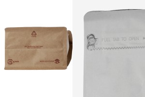 Standbodenbeutel mit Druckverschluss aus Kraftpapier mit Ventil, verschließbar, 145x100x335mm - 25 Stücke-5