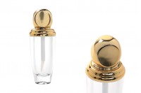 10ml transparent - golden lip gloss case 