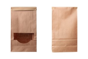 Kraft Beutel 120x60x245 mm mit Sichtfenster und Draht (tin tie)-2