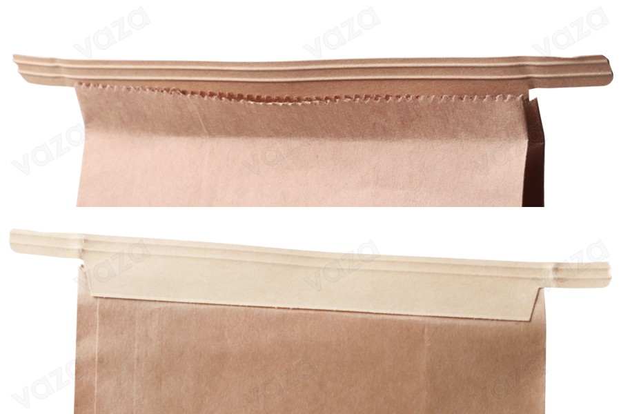 Sacs en papier kraft 120 x 60 x 245 mm avec fenêtre et fil de fer pour la fermeture-εικόνα_σύνθεση