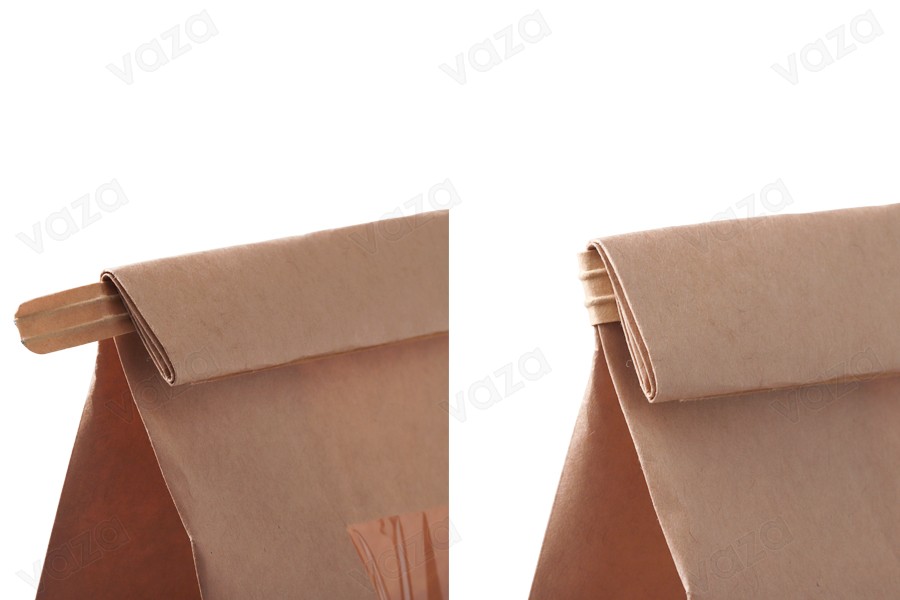 Sacs kraft 150x70x225 mm avec fenêtre et fil de fermeture (tin-tie) Sacs kraft 150x70x225 mm avec fenêtre et fil de fermeture (tin-tie)-εικόνα_σύνθεση
