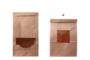 Kraftbeutel 150x70x225 mm mit Fenster und Draht zum Verschließen (Blechbinder)-5