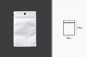 Plastikbeutel 80x130 mm mit Druckverschluss und Loch -100 Stücke-εικόνα_διαστάσεις