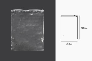 Sachets mit Reißverschluss 350x450 mm Kunststoff, transparent - 50 Stck-2